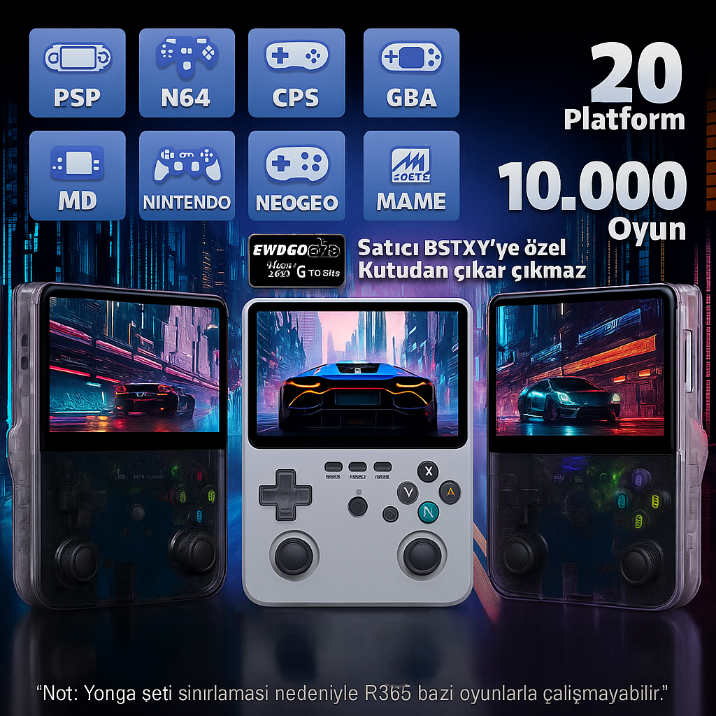 RetroTernal© R36S Taşınabilir Mini Oyun Konsolu