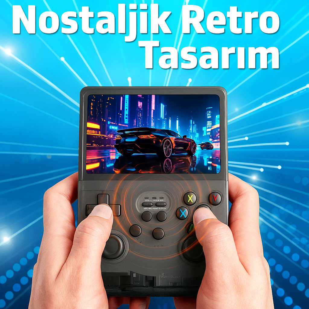 RetroTernal© R36S Taşınabilir Mini Oyun Konsolu
