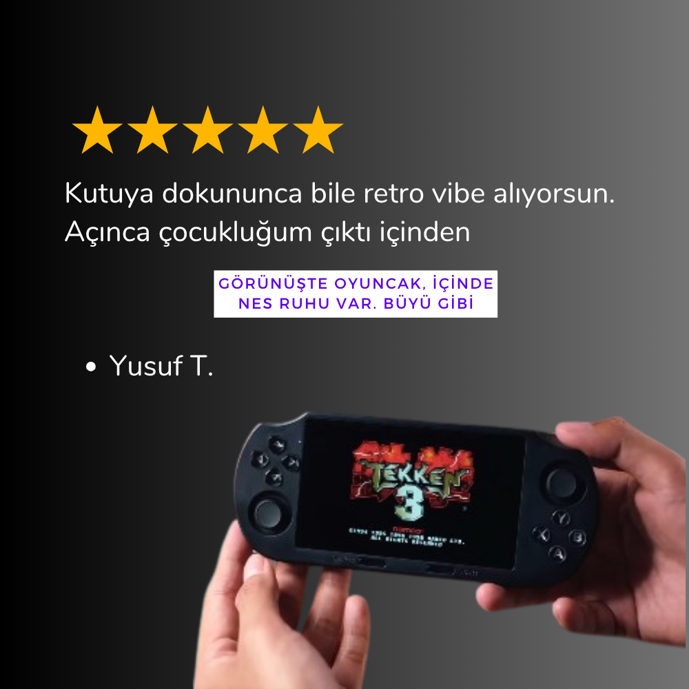 RetroTernal©  SF3000 Taşınabilir Oyun Konsolu