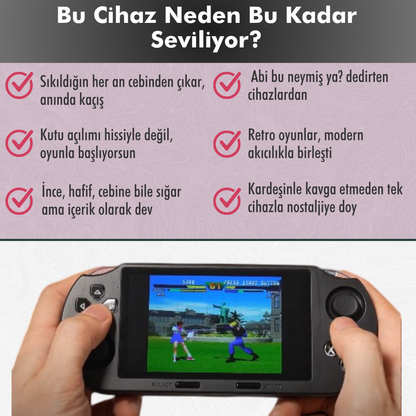 RetroTernal©  SF3000 Taşınabilir Oyun Konsolu